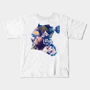 Triggerfish On A Coral | Red Sea Dive | Portrait Format | Kids T-Shirt